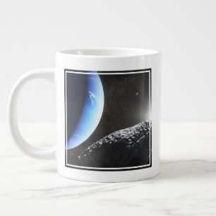 Een Neptunus kleine maan hippokamp. Grote Koffiekop