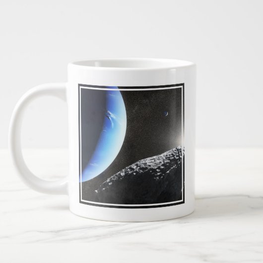 Een Neptunus kleine maan hippokamp. Grote Koffiekop (Links)
