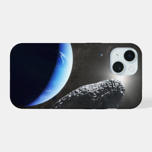 Een Neptunus kleine maan hippokamp. iPhone 15 Case (Achterkant horizontaal)