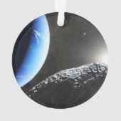 Een Neptunus kleine maan hippokamp. Ornament (achterkant)