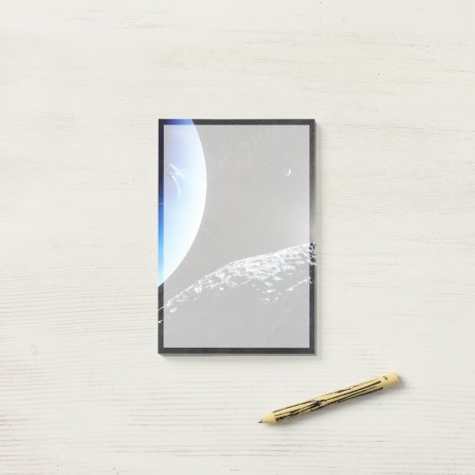 Een Neptunus kleine maan hippokamp. Post-it® Notes (Op bureau)