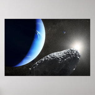 Een Neptunus kleine maan hippokamp. Poster