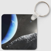 Een Neptunus kleine maan hippokamp. Sleutelhanger (Achterkant)
