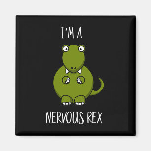 Een Nervous Rex Comedy Angst Dino T-rex Magneet