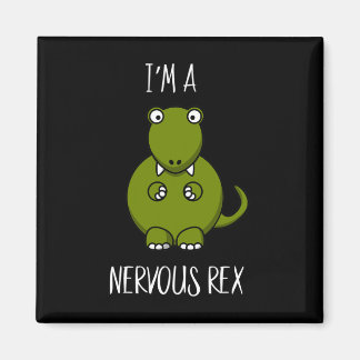 Een Nervous Rex Comedy Angst Dino T-rex Magneet