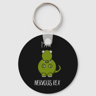Een Nervous Rex Comedy Angst Dino T-rex Sleutelhanger