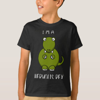 Een Nervous Rex Comedy Angst Dino T-rex T-shirt