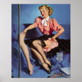 Een nette display vrouwen pinup poster (Voorkant)