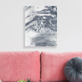 Een netwerk van wolken over de Stille Oceaan Canvas Afdruk (Insitu (Woonkamer))