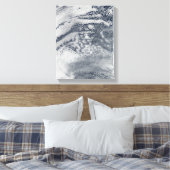 Een netwerk van wolken over de Stille Oceaan Canvas Afdruk (Insitu (Slaapkamer))