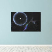 Een Neutron ster SGR 1806-20 Canvas Afdruk (Insitu (Houten vloer))