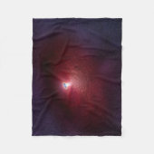 Een neutronenster met een schijf van warm stof. fleece deken (Voorkant)