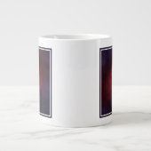 Een neutronenster met een schijf van warm stof. grote koffiekop (Voorkant)