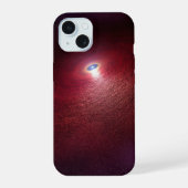 Een neutronenster met een schijf van warm stof. iPhone 15 case (Achterkant)