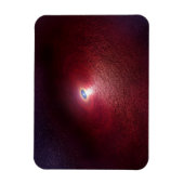 Een neutronenster met een schijf van warm stof. magneet (Verticaal)