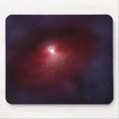 Een neutronenster met een schijf van warm stof. muismat (Voorkant)