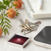 Een neutronenster met een schijf van warm stof. sleutelhanger (Zijkant)