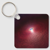 Een neutronenster met een schijf van warm stof. sleutelhanger (Voorkant)