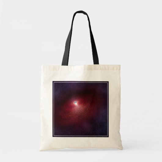 Een neutronenster met een schijf van warm stof. tote bag (Voorkant)