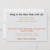 Een New Years Eve Party Teckel Honden Fun Quirky Kaart (Achterkant)