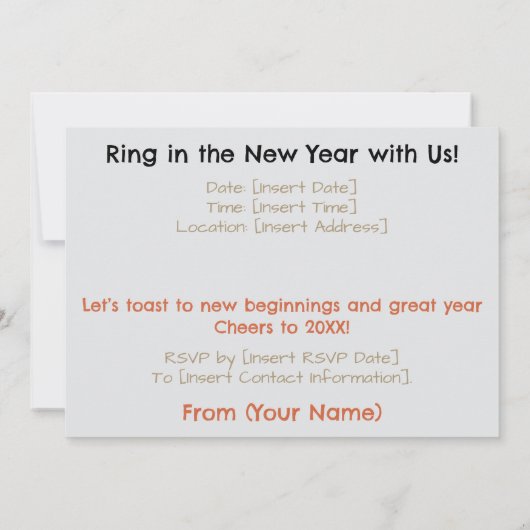 Een New Years Eve Party Teckel Honden Fun Quirky Kaart (Achterkant)