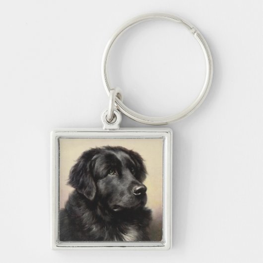 Een Newfoundland Premium-Sleutelhanger Sleutelhanger (Voorkant)