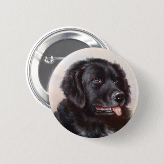 Een Newfoundlander Button (Voorkant /achterkant)