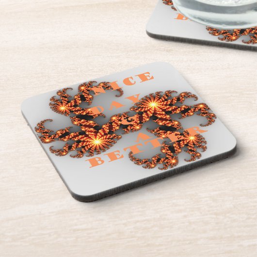Een Nicer Day en een betere nacht Bier Onderzetter (Linkerzijde)