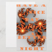 Een Nicer Day en een betere nacht Briefpapier (Voorkant / Achterkant)