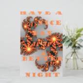 Een Nicer Day en een betere nacht Briefpapier (Staand voorkant)