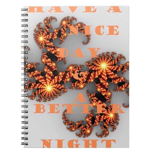 Een Nicer Day en een betere nacht Notitieboek (Voorkant)