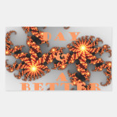 Een Nicer Day en een betere nacht Rechthoekige Sticker (Voorkant)