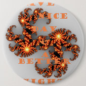 Een Nicer Day en een betere nacht Ronde Button 6,0 Cm (Voorkant)