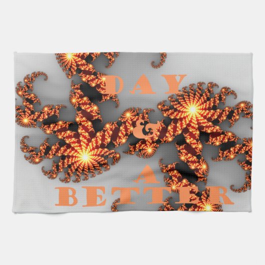 Een Nicer Day en een betere nacht Theedoek (Horizontaal)