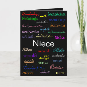 "Een Niece's Birthday" Kaart