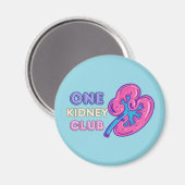 EÉN NIERCLUB, NIERTRANSPLANTATIE MAGNEET (Voorkant / Achterkant)