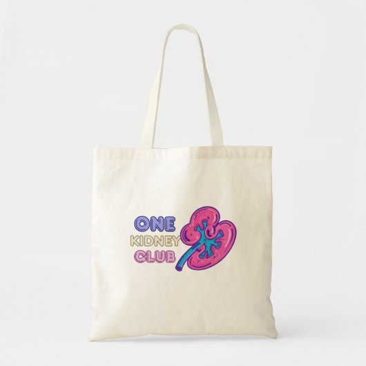 EÉN NIERCLUB, NIERTRANSPLANTATIE TOTE BAG (Voorkant)