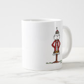 Een niet geamuseerde Kerstman Grote Koffiekop (Voorkant rechts)