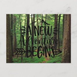 Een nieuw avontuur begint briefkaart