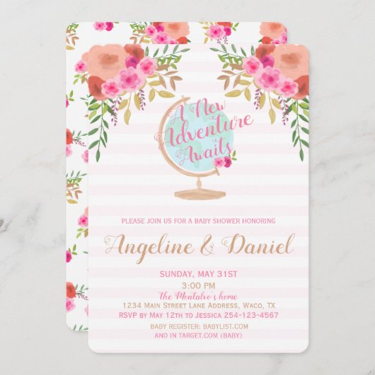 Een nieuw avontuur wacht de Uitnodiging van het Ba (Voorkant / Achterkant)