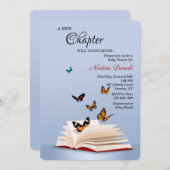 Een nieuw Baby shower hoofdstuk Kaart (Voorkant / Achterkant)