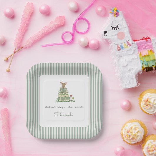 Een nieuw Baby shower hoofdstuk Papieren Bordje (Feest)