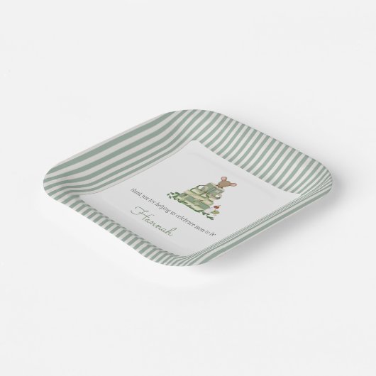 Een nieuw Baby shower hoofdstuk Papieren Bordje (Gebogen)