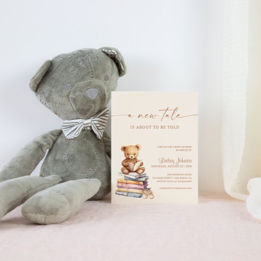 Een nieuw Baby shower Teddy Boho Kaart