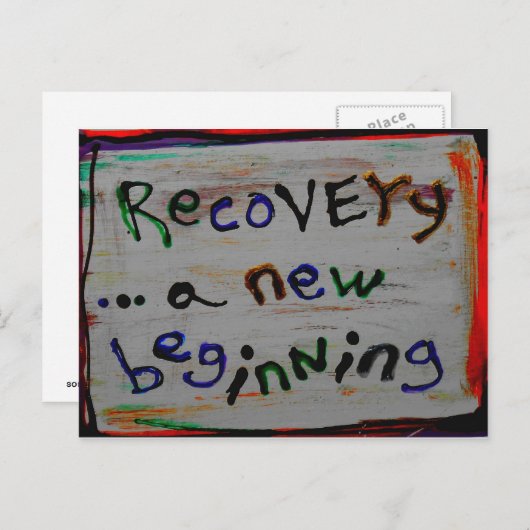 Een nieuw begin herstel briefkaarten (Voorkant / Achterkant)