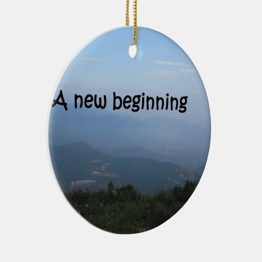 Een nieuw begin keramisch ornament (Rechts)