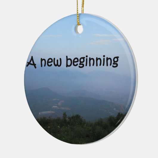 Een nieuw begin keramisch ornament (Links)