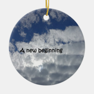 Een nieuw begin keramisch ornament