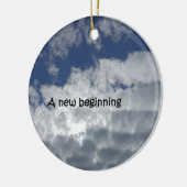 Een nieuw begin keramisch ornament (Links)