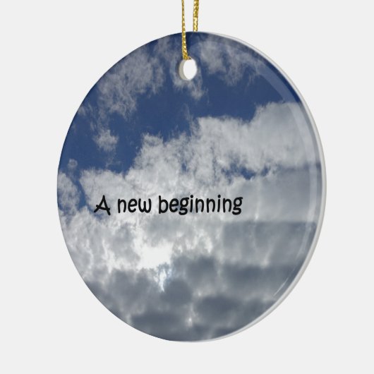 Een nieuw begin keramisch ornament (Links)